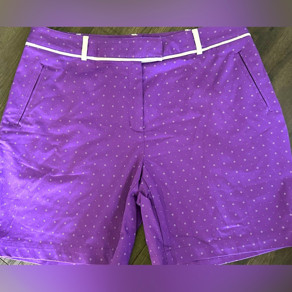 LADY HAGEN womens size 8 purple golf shorts